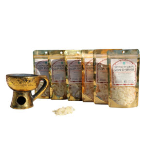 INCENSO IN GRANI GUM DAMAR LINEA PROFUMI PREZIOSI (6 p.oro x gr. 40 )