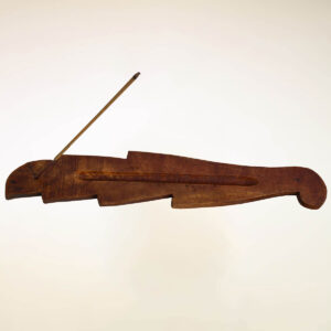 PORTAINCENSI BARCHETTA INTAGLIATO A FOGLIA