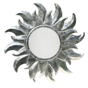 SPECCHIO ARGENTO CON RAGGI CM 40