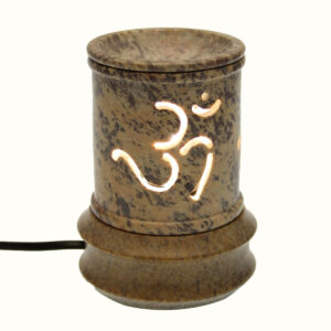 LAMPADA BRUCIAESSENZE IN MARMO CON OM