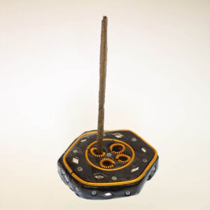 PORTAINCENSI  IN TERRACOTTA MINI COLORATA CON SPECCHIETTI