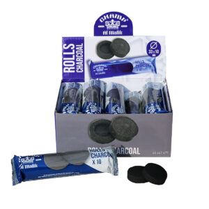 CARBONCINI PER INCENSI IN GRANI O NARGHILE' (10 rolls x 10 pastiglie)