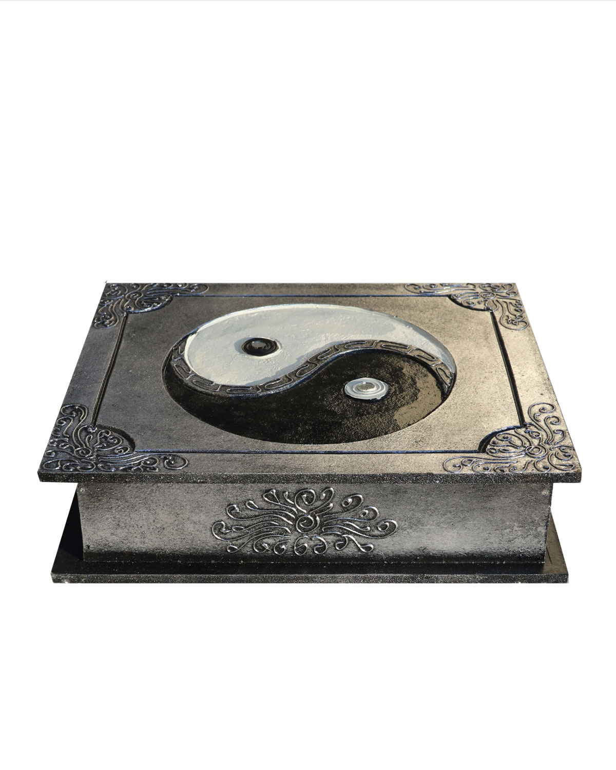 6992 SCATOLA IN LEGNO GIGANTE CON TAO ( CM 30 X 25 )