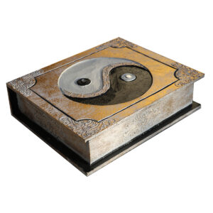 SCATOLA IN LEGNO GIGANTE CON TAO ( CM 30 X 25 )