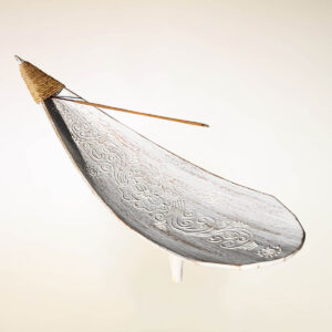 PORTAINCENSI  FOGLIA DI COCCO DECORATI