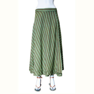 GONNA LUNGA PORTAFOGLIO AMPIA RIGHINA  CON RICAMI