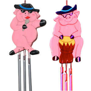 WIND CHIME  MINI MAIALI BLUES BROTHERS
