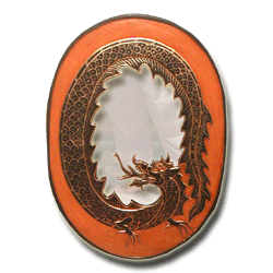 SPECCHIO DRAGO OVALE 60 CM