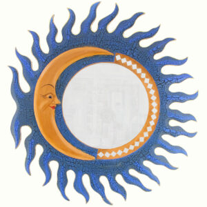 SPECCHIO SOLE FIAMMA CON LUNA CM 80