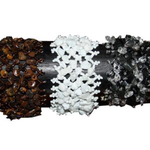 BRACCIALETTO CON PERLINE E PIETRINE ELASTICO